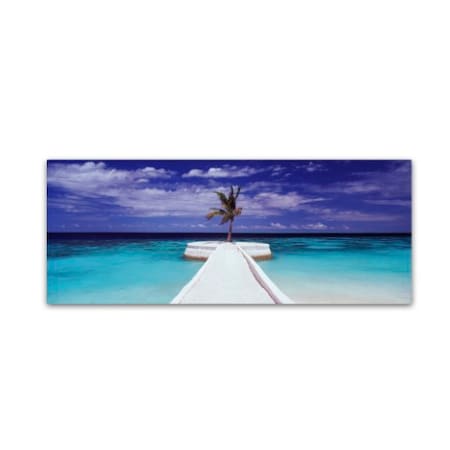 David Evans 'Breakwater-Jumeirah Vittaveli' Canvas Art,6x19